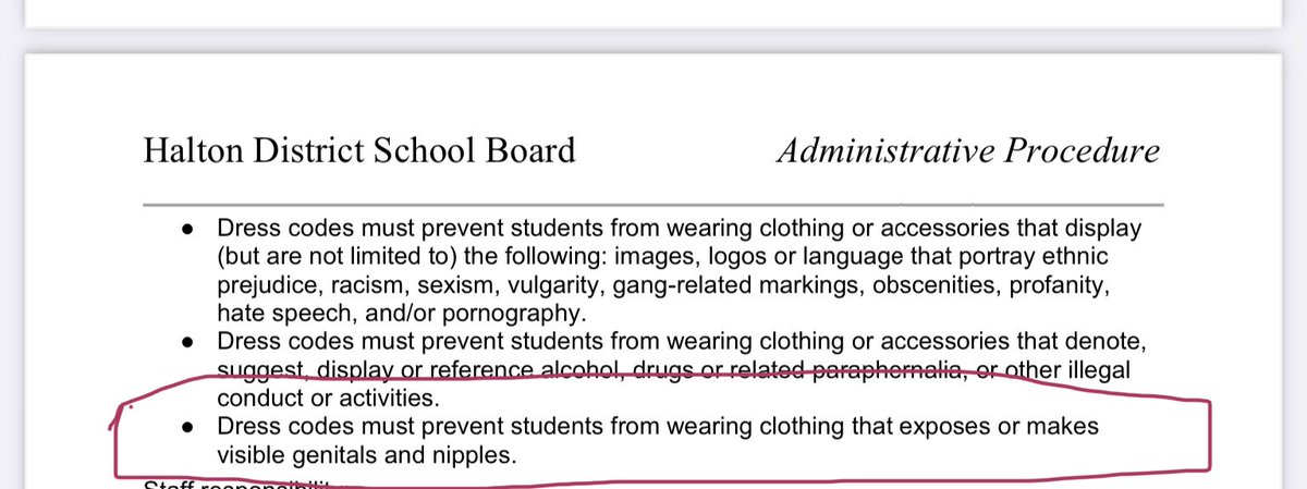 safeplace2share's tweet photo. @RebelNews_CA @TheMenzoid HDSB website code of conduct. Why do students have different rules and rights then the teachers? If this was a sis female, with large breasts, would she be able to teach in the school exposing her nipples? Would you time table her into a predominately male class? @HaltonDSB @CP24 https://t.co/mpThMQugAd