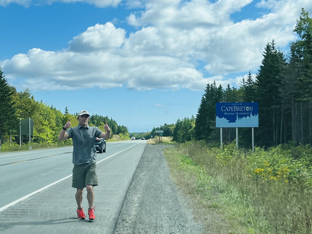 RunForWishesNS's tweet photo. We have made it to Sydney and today is our last day fundraising! We will also be running our last 33kms with a final destination of Louisbourg! 

Please consider donating to help reach our goal of raising $25K for critically ill children:

https://t.co/r6Hr2vRdL3

#RunForWishesNS https://t.co/33tBwHpsz8