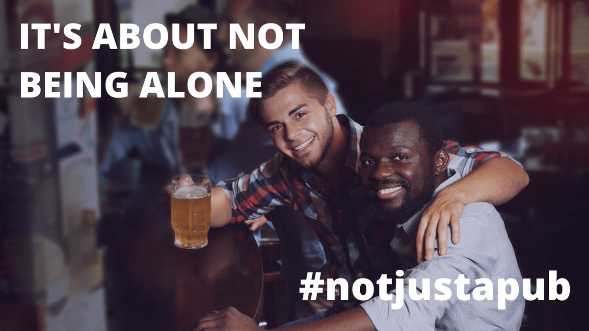 #notjustapub Our nations pubs play an incredibly powerful role being an accessible &amp; welcoming place in every community to connect with others and are key in tackling isolation &amp; loneliness. <a href="/BIIandBIIAB/">The BII</a>  Get involved here 👇 bit.ly/notjustapub