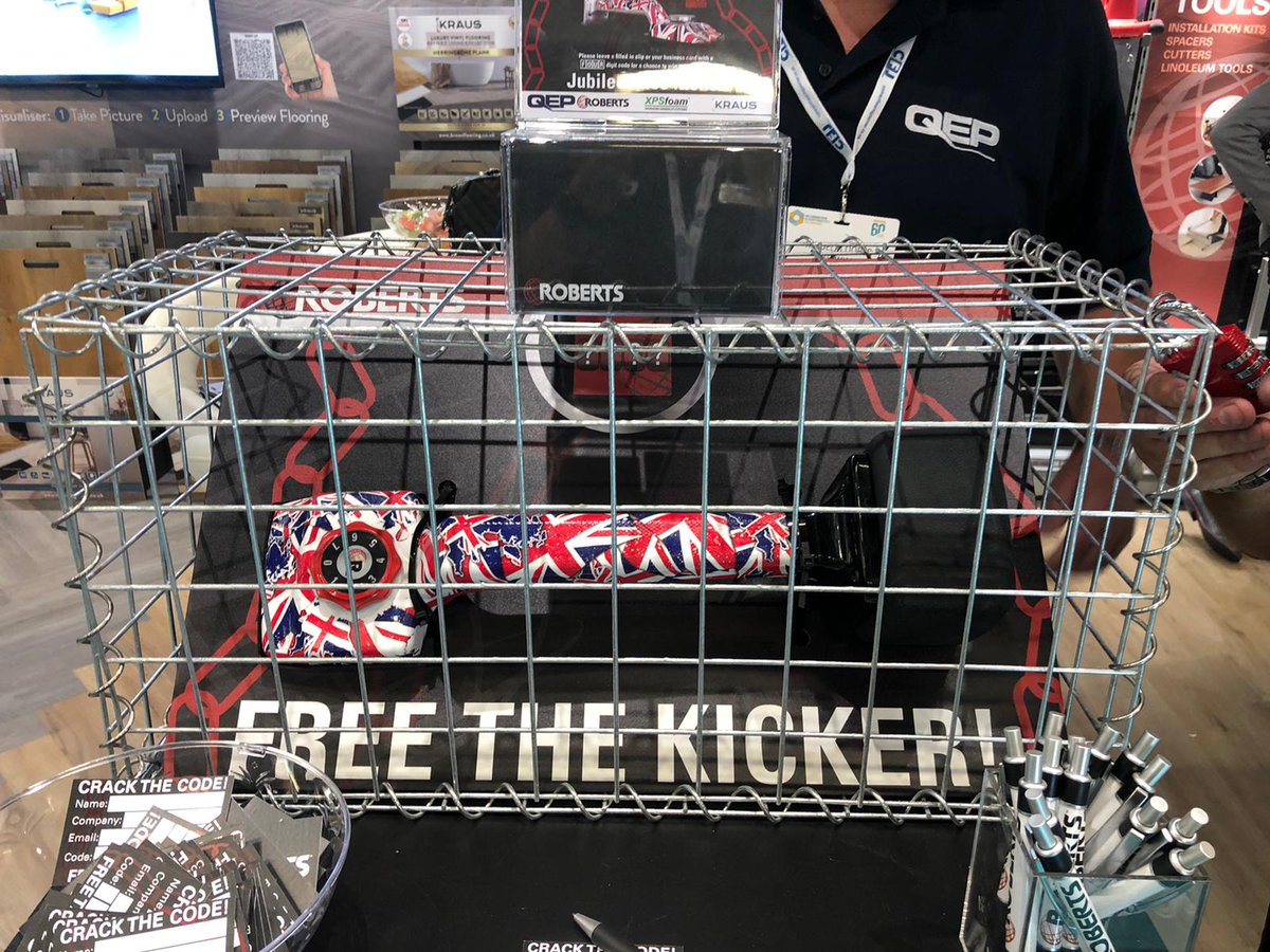 Are you going to the last day of the <a href="/FlooringShow/">The Flooring Show</a>? Make sure to come &amp; see us at Stand B9 where we will be showing off our latest product launches –  enter our competition to free the kicker!
