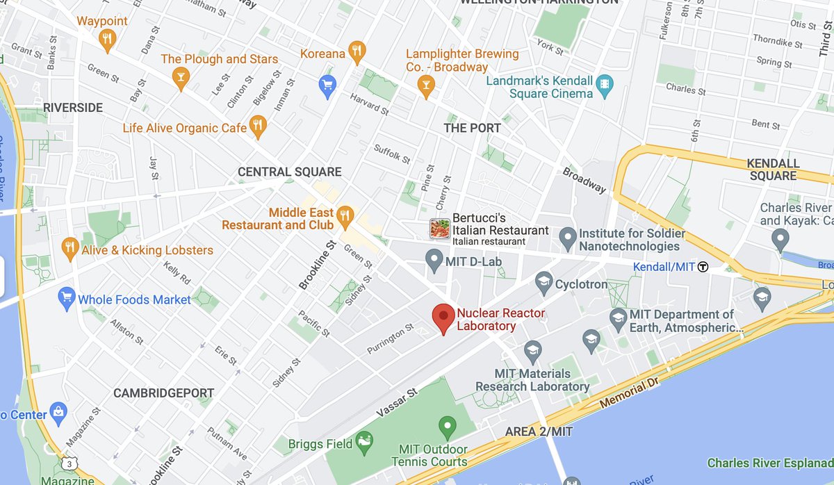 mattyglesias's tweet photo. It's funny that because it's 60+ years old and for "research" there's a nuclear reactor sitting in the middle of Cambridge, MA and nobody minds. https://t.co/dDwafJV8qS