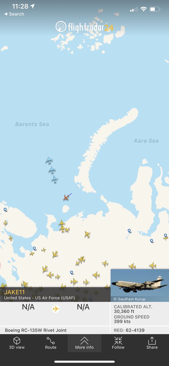 distantwolf's tweet image. Jake11 returning from another sortie near Novaya Zemlya