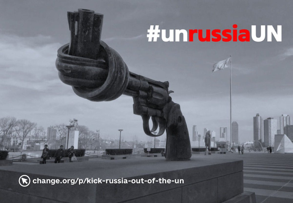 lesiavasylenko's tweet photo. #Russia’s illegal presence in the @UN must end. Everyone can help sign the petition to #unrussiaUN and  free the Security Council from russia’s paralytic hold. https://t.co/iEx4JctKy1 👈 sign and share. We need 60K more signatures to make change happen https://t.co/iKswRp39BE