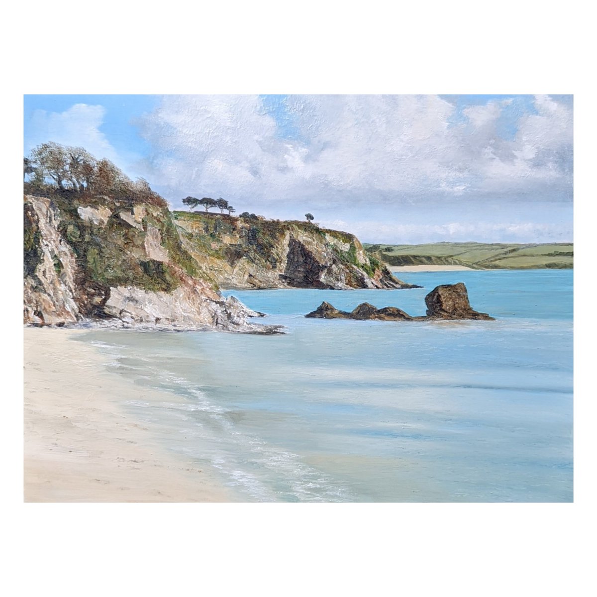 MikDixon_artist's tweet photo. Let's go to 'Duporth Beach' this afternoon! New artwork by Michael @9SouthStreetGa1
Call in if you are in #Fowey town - we will be open 1pm - 4pm (ish!)
#Cornwall #artforsale #seascape #landscape #duporth #beach #ArtistOnTwitter #Art #painting https://t.co/vfdCLuICIz