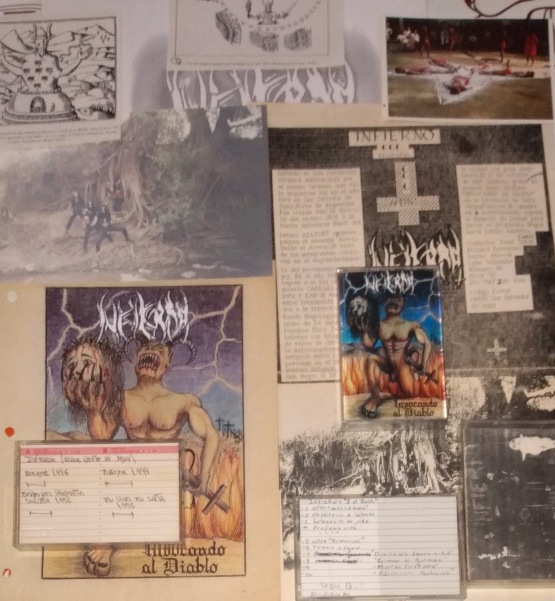 En la segunda parte del especial sobre black metal en Argentina, presentamos a Infierno, de Jujuy. Quizás una de las primeras bandas de black en el país, ya que datan de fines de los 80/comienzos de los 90. En 1996 editaron su demo Invocando al Diablo, a través de Stormsouls.