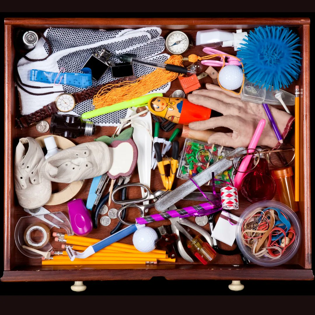 What is the most unusual thing that you've ever found in a "junk drawer"?

#HomeOrganization, #ClosetOrganization, #Declutter
#ProfessionalOrganizers #OrganizersCanada #POC_OPC