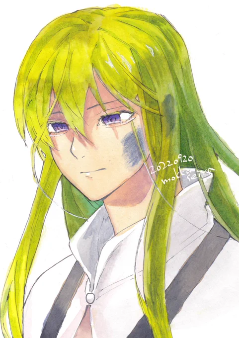 #透明水彩 「僕は君のことなんて知らないのに… どうして…どうして君の名前も顔もわかるんだ ありがとうなんて君に言われる資格、僕にはないのに」 