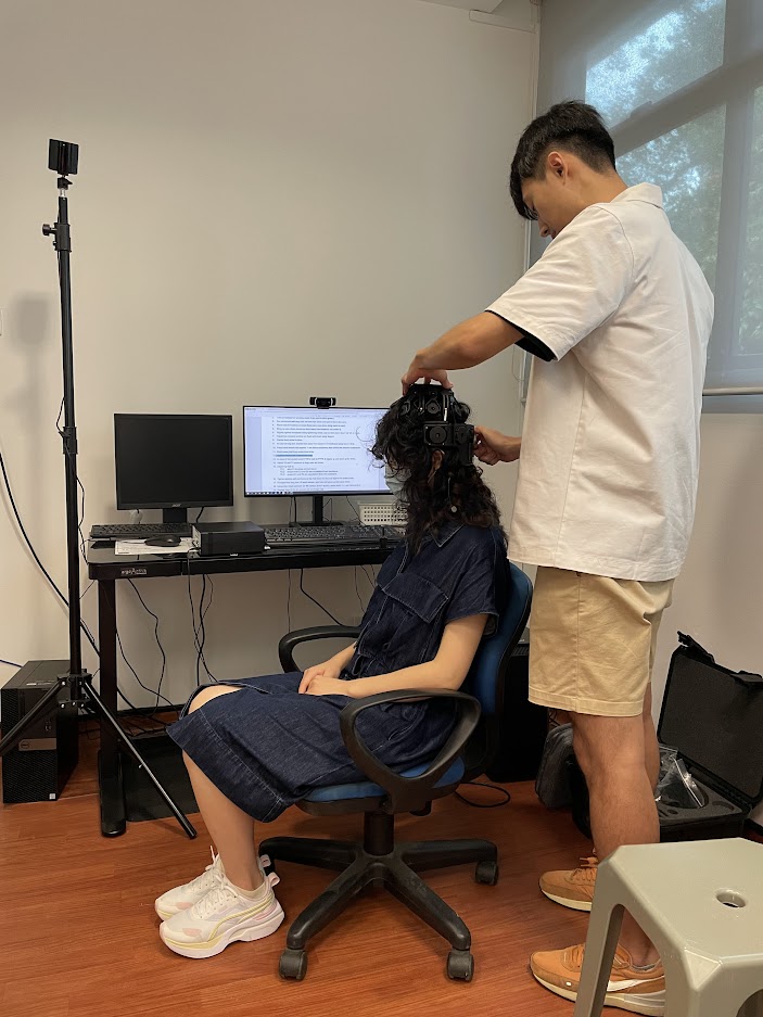 pb4222's tweet photo. Starting my "Neurophysiology and Behavioural Science Lab" in Civil Engineering at NUS. We have:
 
eye-tracker
EEG
VR headset
GSR
ECG 

Is it not truly interdisciplinary?  

More details are awaited... 

#neuroscience #behaviouralinsights  #neurophysiology #Psychology https://t.co/N3Va3iPQBG