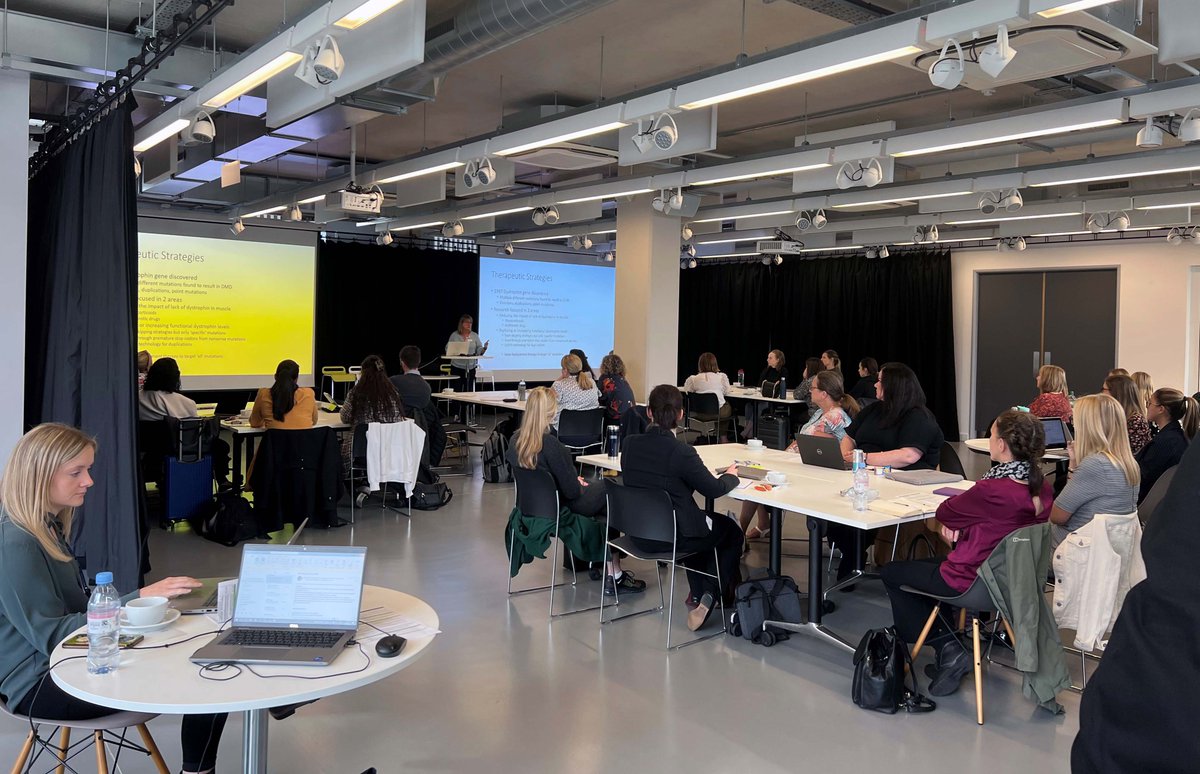 jwmdrc's tweet photo. Thanks to all nurses &amp; clinical trial coordinators who attended Friday’s #DMDHub gene therapy workshop in Newcastle.

Great turnout with 6 #DMD Hub sites &amp; Dublin, with talks from leading experts followed by discussions to share learnings and experiences of trial set up. https://t.co/hkEikoXjPa