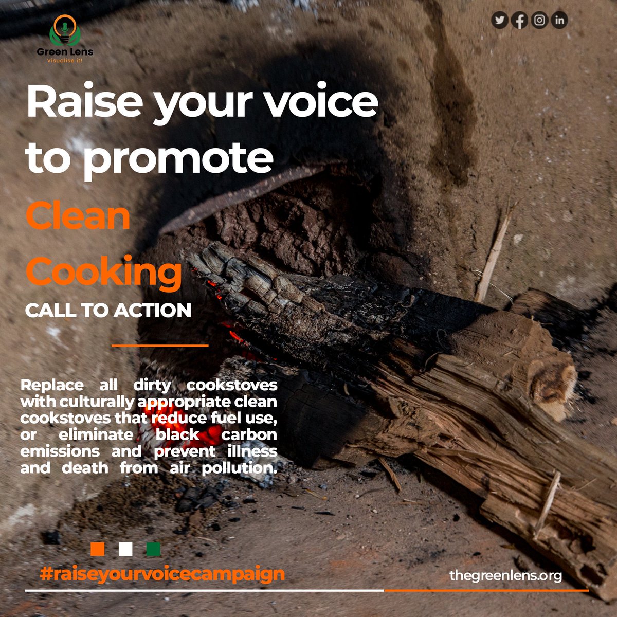 Adopt a clean cookstove now!

Join our campaign now! Get in touch with us on +256775626306 to partner with us!
#raiseyourvoicecampaign #greenlensug #climateaction #climatechange #environmentalconservation #environmentalprotection #cleanenerg #cleancookstoves #cleancooking
