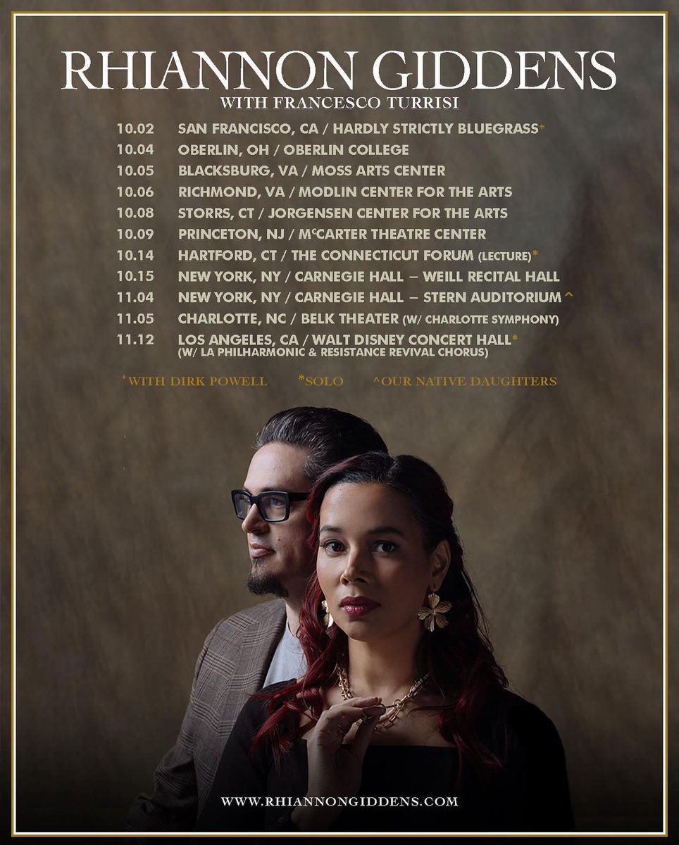 fraturrisi's tweet photo. Looking forward to hitting the road again soon with @rhiannongiddens and @ibassnote. Hopefully coming to a town near you! #theyrecallingmehome https://t.co/DE9EOhOoWW