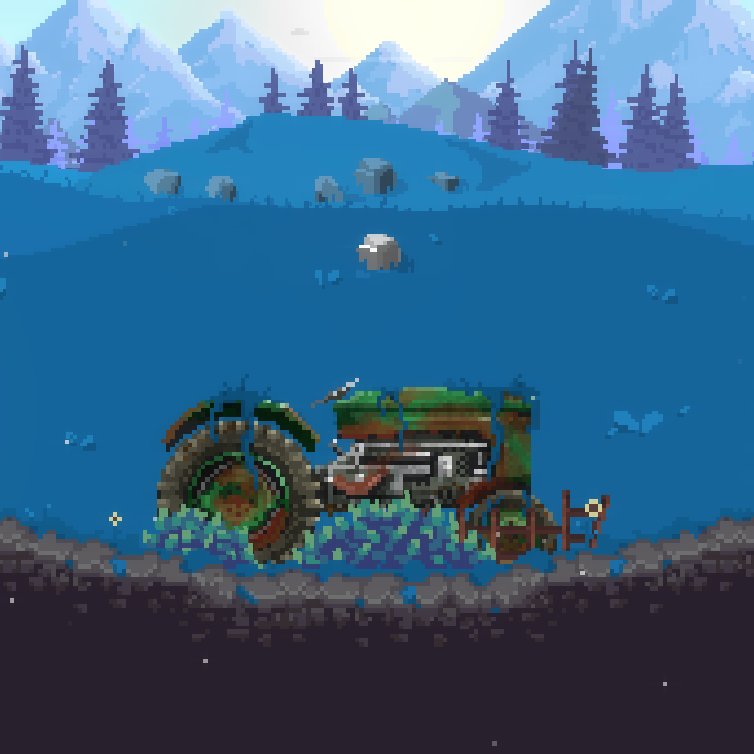 Been creating a bunch more background art... Here is a tractor!
#indiegame #pixelart #gamedev #2dgame #decaythegame #games #pixelgame #gamedevelopment #indiedev #retrogame #2danimation #ui #survivalgame