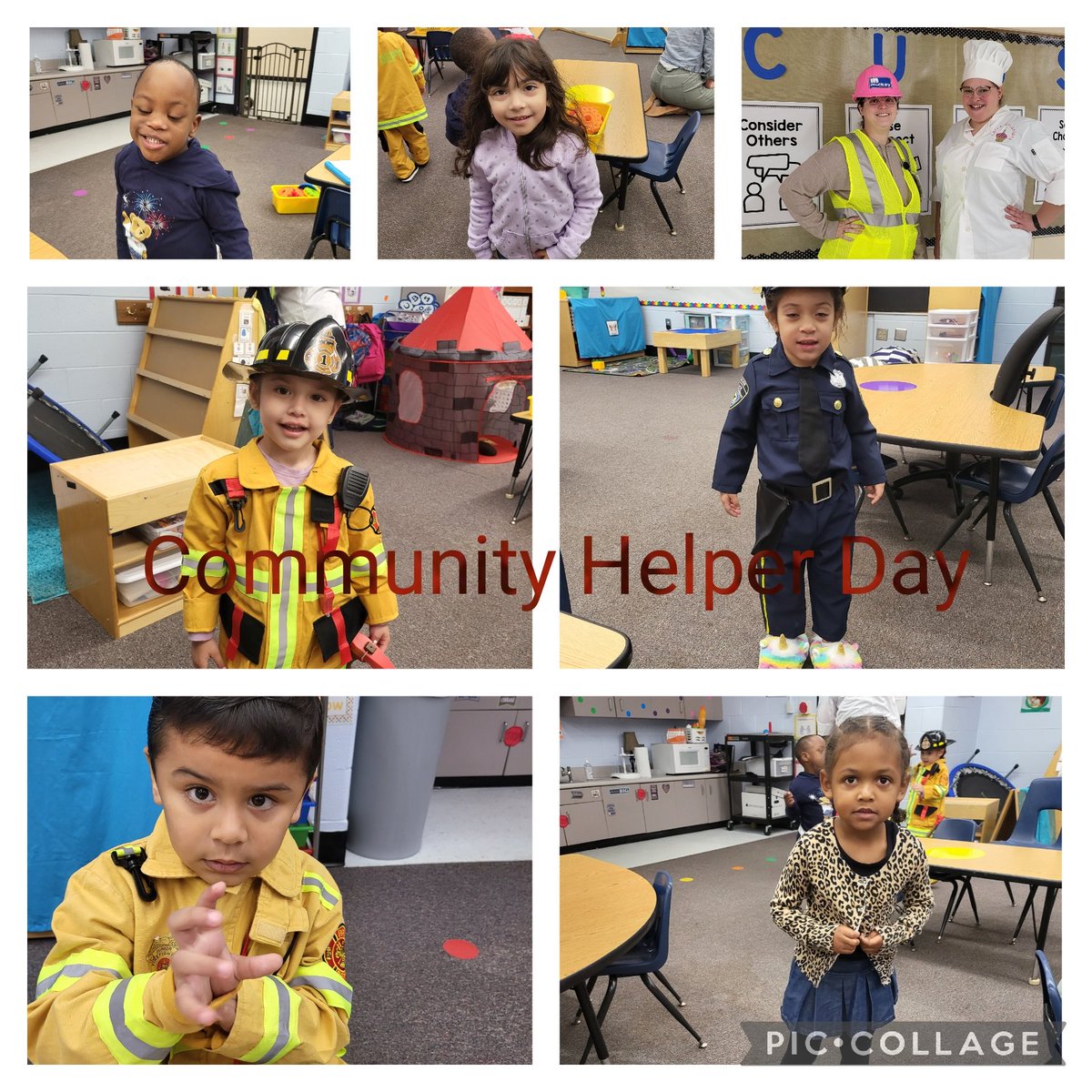 clarkCESprek's tweet photo. Community Helper Day. Pre-k looked amazing today for our Community Helper Dress-up Day. We have been talking about community helpers for the last few weeks and are wrapping up the unit by dressing up! #makeanimpact #comptoncubs @Comptoncubs @lairbeth1 @ACLittle23 https://t.co/Bze2AcQj8j