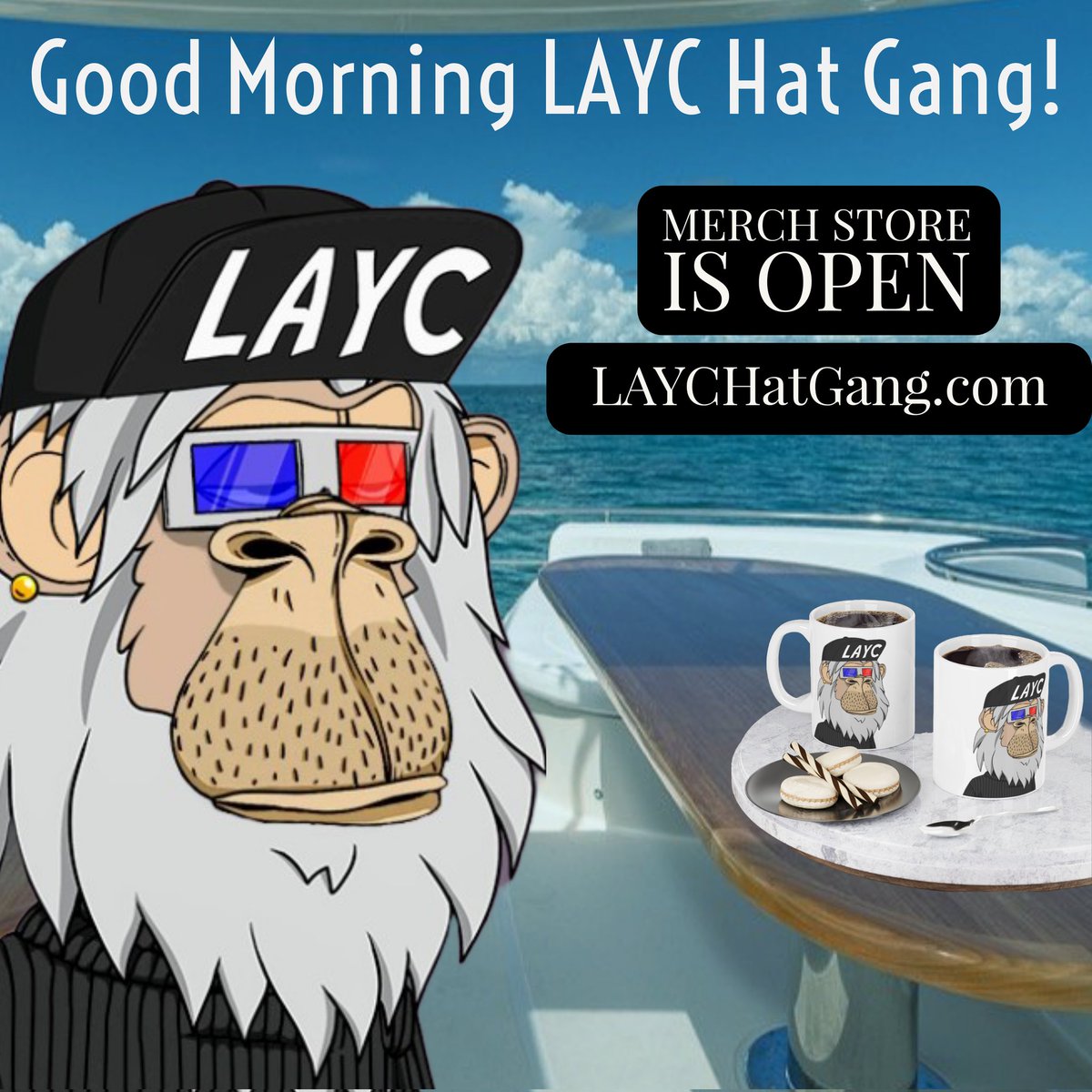 LAZY APE YACHT CLUB
<a href="/LazyApeYC/">Lazy Ape</a>
VOLUME:  736 ETH in 21 days
LAYC Floor price:  0.1 ETH

 #LAYCHat trait floor price: 0.5 ETH
The Hat Gang is working hard!
Merch Shop &amp; More info...

LAYCHatGang.com

<a href="/Reprofish/">Reprofish</a> <a href="/KingTuTsk/">👑KingTuTsk👑</a> #LAYC #ProudtoDeath #WARROOM #NFT #NFTCommunity