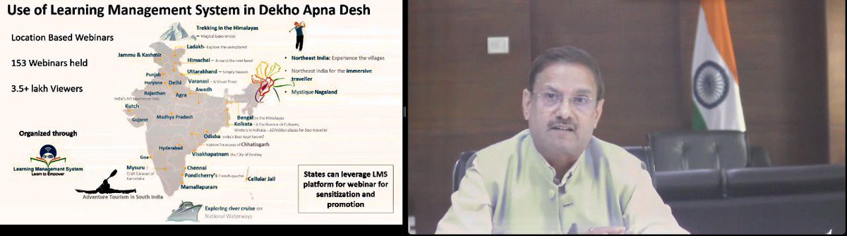 test Twitter Media - Sh @alkesh12sharma, Secretary @GoI_MeitY also spoke on the use of #SingleSignOn system to connect all existing State Government's digital initiatives in #tourism, and use of #MyGov and #LMS platforms for its promotion. @tourismgoi #DigitalIndia @mygovindia https://t.co/4DNeFgwSkM