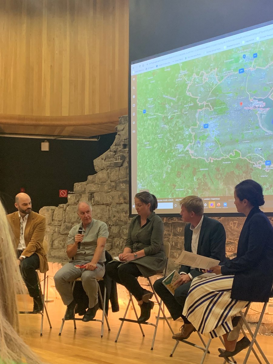 TerrainAI's tweet photo. Gerald Mills contributes to a panel session for #DCAW22 with @NetZeroCitiesEU in Wood Quay Dublin last week - transformational change and collective action are required to create #netzerocities by 2030 #terrainai https://t.co/xEkdsyKrNm
