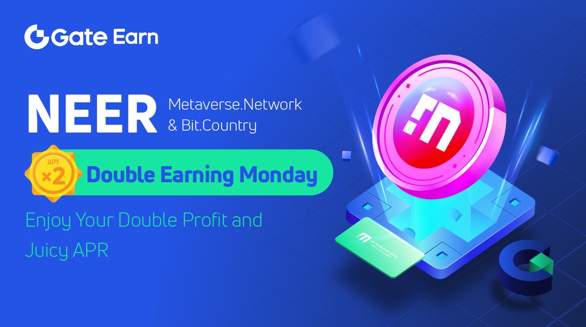 Gate_Espanol's tweet photo. 😏😏😏Es hora de ganar en #Gateio #DoubleEarningMonday
Hasta un 200% en APR con #NEER @BitDotCountry ¡te está esperando!
👉Detalles: https://t.co/uHjdCXIu6h
🎀Gana NEER ahora: https://t.co/fBdJXsQmyL
#GateEarn #BTC #Bitcoin #blockchain #crypto #cryptocurrency #NFT #ETH https://t.co/zkesBrPtRe