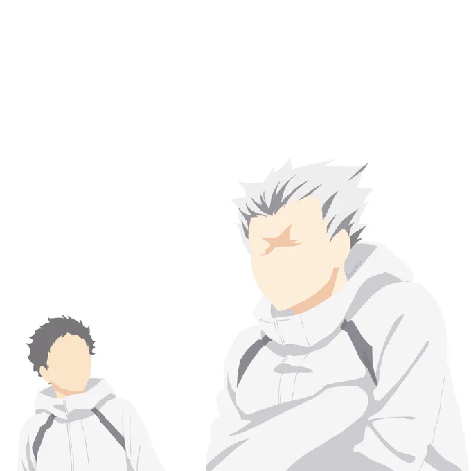 自覚あるのか。 #イラスト #ハイキュー #木兎光太郎 #赤葦京治 