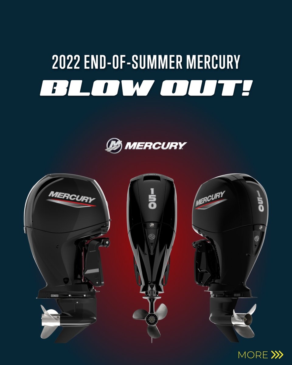 BoatsFalcon's tweet photo. 2022 End-of-Summer Mercury Promotion BLOW-OUT⁠
⁠
This is a MERCURY OUTBOARD PROMOTION subject to current 150 Mercury’s.⁠
⁠
2023 Falcon 22’ CC models⁠
⁠
2023 240 BaD Cat CC models⁠
⁠
*Limited Inventory of Mercury Outboard 150's.⁠

Link in Bio for full details. https://t.co/EAT5JchJdy