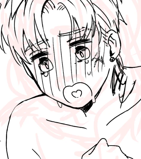 口の描き方もうちょい絵柄を古くするとこんな感じ 