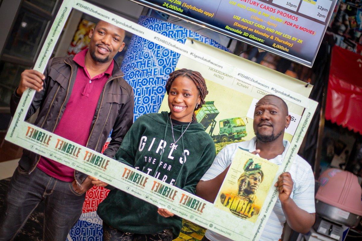 Moideasltd's tweet photo. It's Day 5 ba dear
Come get your ticket and watch #Tembele
Today at just 17000  you get to watch this movie at @CenturyCinemax1
See you in a few 
4pm and 8pm 

#Tembeletotheoscars 
#Tembele
#makingugfilmsfamous
#tembeletotheoscars 
#MakingUgFilmsFamous 
#tembele https://t.co/VOyCPG4XL0
