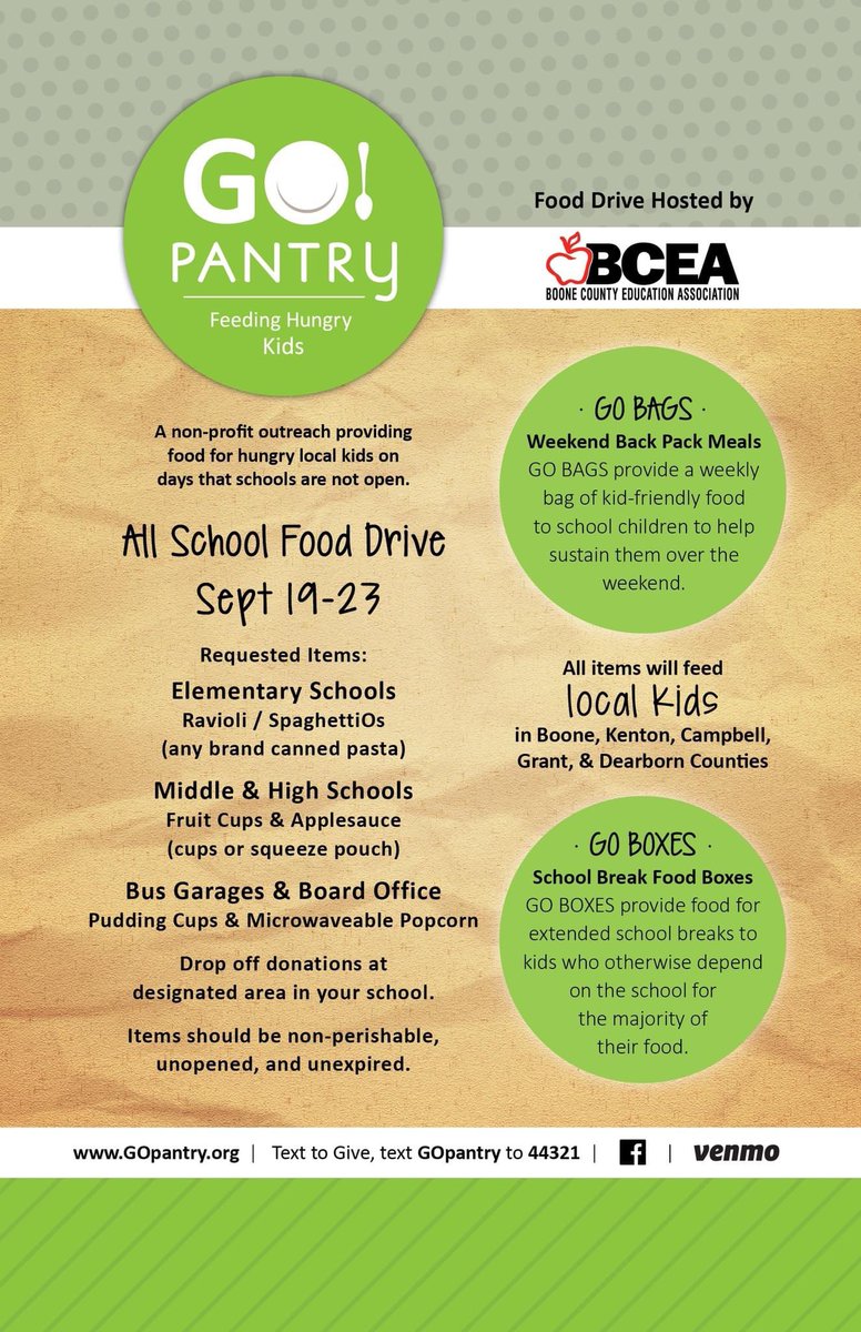 RylePTSA's tweet photo. Donate today. #gopantry #ryleptsa #rylehighschool #ryle https://t.co/oGxfHRoNRo