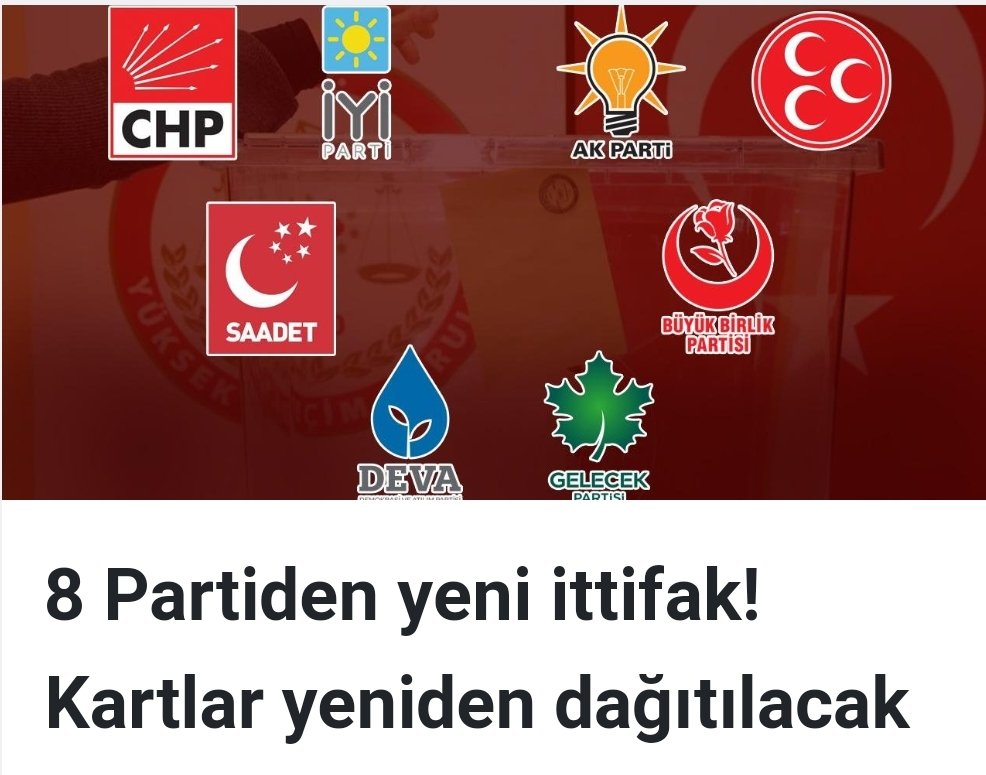 solmeydan's tweet photo. 8 partiden büyük ittifak ! https://t.co/JIGYclhMsa https://t.co/21vDZGjtjj