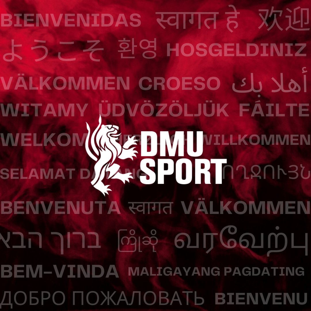 A massive DMUsport Welcome to all those International Students joining us this week!  👋

we have a number of activities happening over the next couple of weeks for you all to get involved with so keep an eye on our social media! 👀

#DMUsport #DMUsportWelcomeWeek #DMU