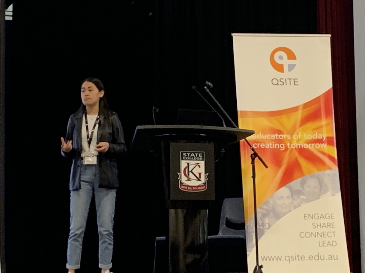 Inspirational and empowering keynote speaker Kimberly Valenny sharing her journey pursuing a career in tech <a href="/QSITE/">qsite</a> <a href="/tracy_sleeman/">Tracy Sleeman</a>