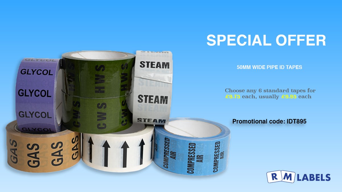 RMLabelsLtd's tweet photo. Take advantage of our special offer on 50mm internal grade tapes.
We have a huge range of internal and external grade tapes.
Head to https://t.co/RZtOWwWK94 now to get yours. https://t.co/D6IrrWWgUa