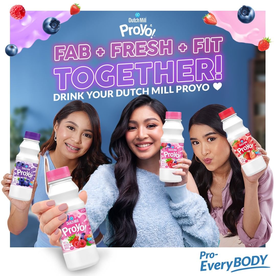 aleixis_'s tweet photo. Here's the Dutch Mill ProYo BARKADA reminding you that your fitness journey can be FUN &amp; FAB! 💖 𝗛𝗲𝗮𝗹𝘁𝗵𝘆 𝗱𝗿𝗶𝗻𝗸𝘀 𝗰𝗮𝗻 𝗯𝗲 𝘆𝘂𝗺𝗺𝘆 𝘁𝗼𝗼, 𝗳𝗮𝗺! ✨

©DutchmillProyo 

#DutchMillProYo
#DutchMillProYoxNADINE 
#ProEveryBODY
#NadineLustre https://t.co/bIhmSwdDei