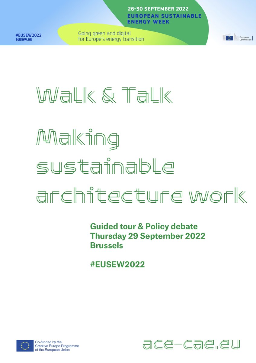Ace_Cae's tweet photo. How can #architecture scale up the #RenovationWave and achieve #quality in the #builtenvironment? 

Get insights from ACE Walk &amp; Talk event taking place on 29/09 in Brussels +online.

Info/registration
https://t.co/PpK7uAye0v

#EUSEW2022 #ACEenergy #greendeal #neweuropeanbauhaus https://t.co/7jmS0MzAEL
