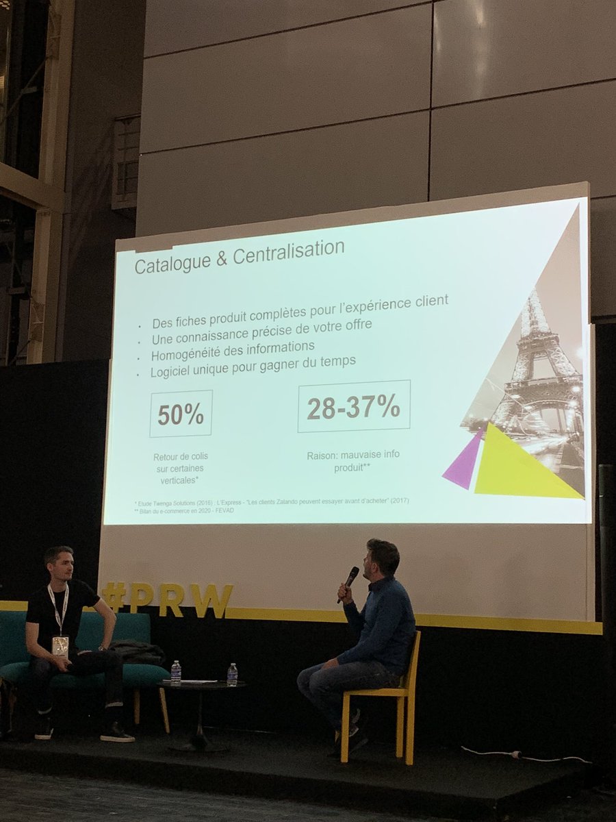 « De 28 à 37% des retours produits sont en raison de mauvaises infos sur la fiche produit » #parisretailweek