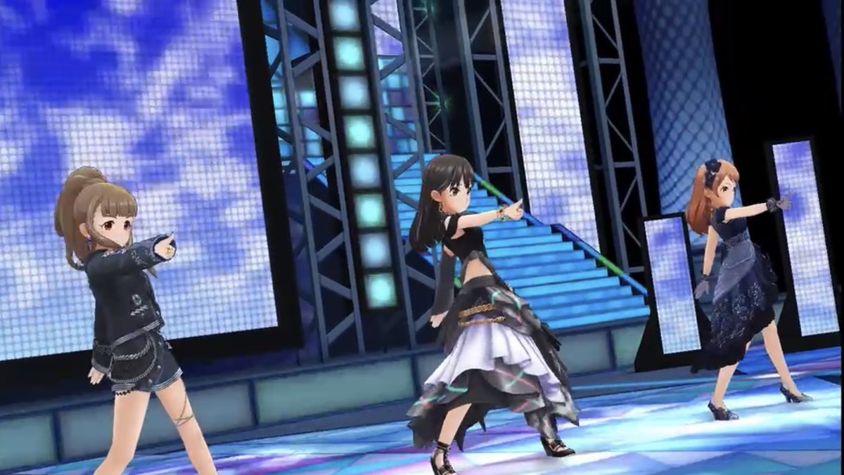 maru2maru_'s tweet photo. トラプリで「Trancing Pluse」!
ノワール凛引けたお祝いに3人とも色味を合わせてみた。クールでかっこよき
#渋谷凛 #神谷奈緒 #北条加蓮 #Triad_Primus https://t.co/GzSYVkD8nw