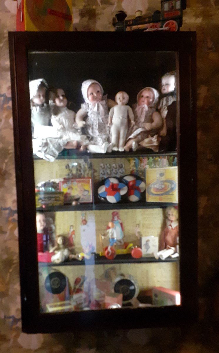 It is included because toys during this period played an important part in children's lives. In our toy shop, we have a range of toys including; dolls, books, cars, and board games. What was your favourite toy as a child? #JourneyThroughGladstoneCourt #biggarmuseum #toyshop