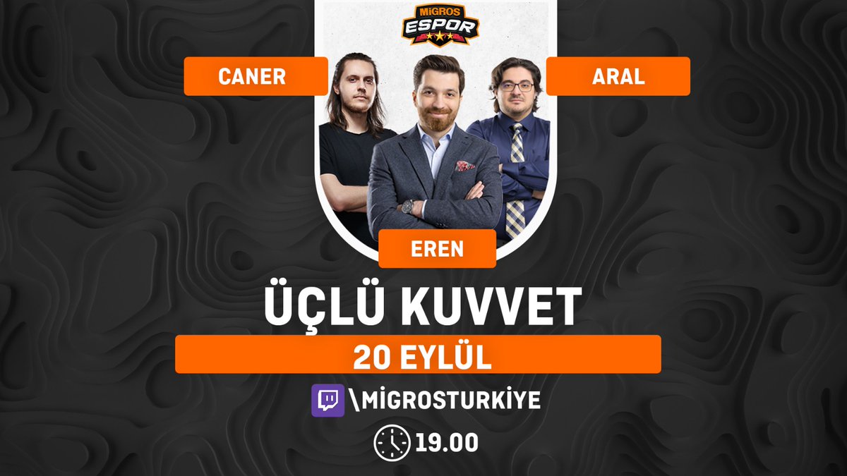 MofGamers's tweet photo. Efsane program Üçlü Kuvvet bugün saat 19.00'da Migros Türkiye Twitch kanalında!🥳

@erenakin23 @bulsaralol @Aralhalpern 

🔗https://t.co/JD9Znn69vb https://t.co/XACWAlKrjD