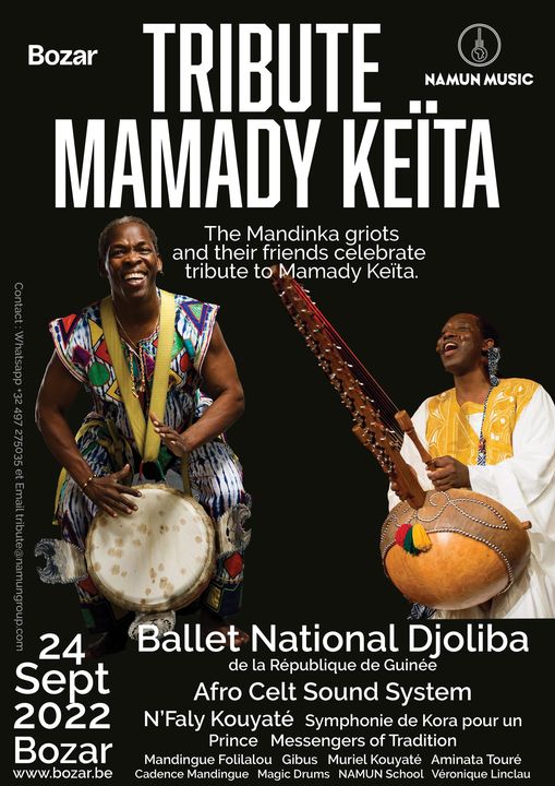 Dafarayebis's tweet photo. ANNONCE EUROPEENNE
Le #TributetoMamadyKeîta Il méritait que l'on lui rende honneur officiellement .#NFalyKouyaté , #MurielKouyaté #SandraWerner l'ont fait, oui ils ont réussi ce prodige de réunir sur une seule scène une pléiade d'artistes qui ont répondu présent spontanément https://t.co/E3DvCBCy3B