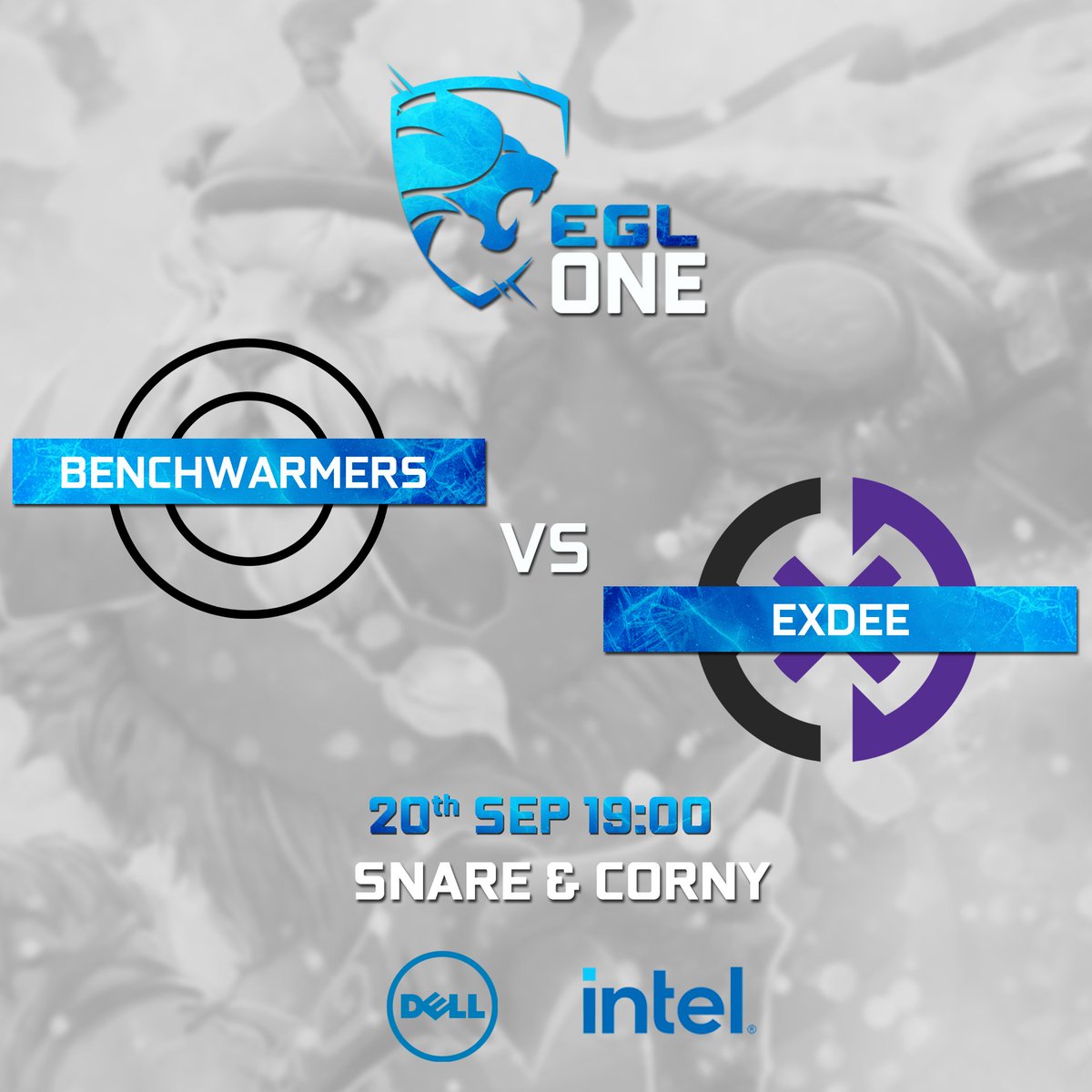 After stage 5622 of loadshedding we are back on tonight! Benchwarmers take on <a href="/exdeegaming/">Exdee Gaming</a> for a spot in the GRAND FINAL !!!

Cast by <a href="/CornyGG/">George "Corny" Erasmus</a> and @Snaregrodamus 

Give away : Evetech Stealth Glasses
Streams on Twitch and YT: linktr.ee/evesportsza
#dell #intel #eglone #dota2