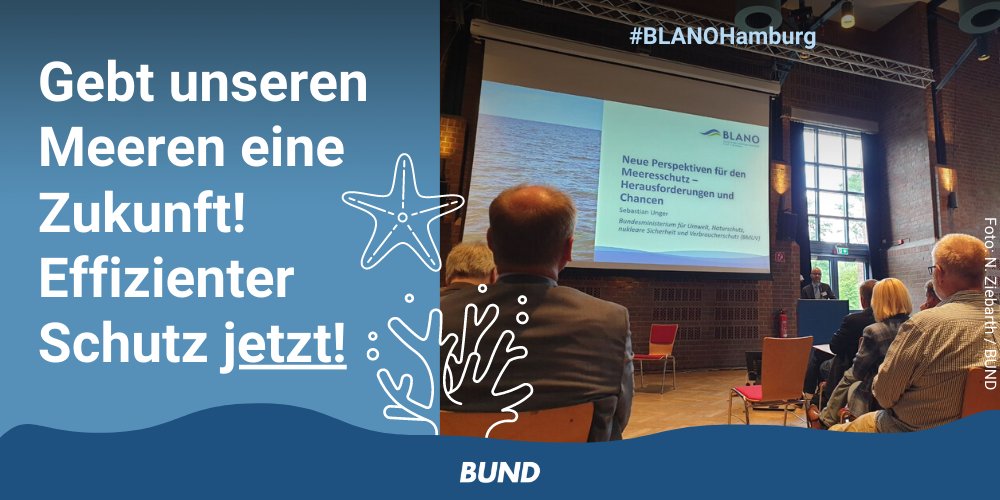 BLANO-Dialogforum #Meeresschutz – wir sind dabei! Heute diskutieren Bund u. Länder m. Verbänden in #Hamburg den Zustand der Meere und die Umsetzung erforderlicher Schutzmaßnahmen bzgl. #Fischerei, #Schifffahrt, #Munitionsaltlasten, #Klima u. Schutzgebiete. #Meeresoffensive #MSRL