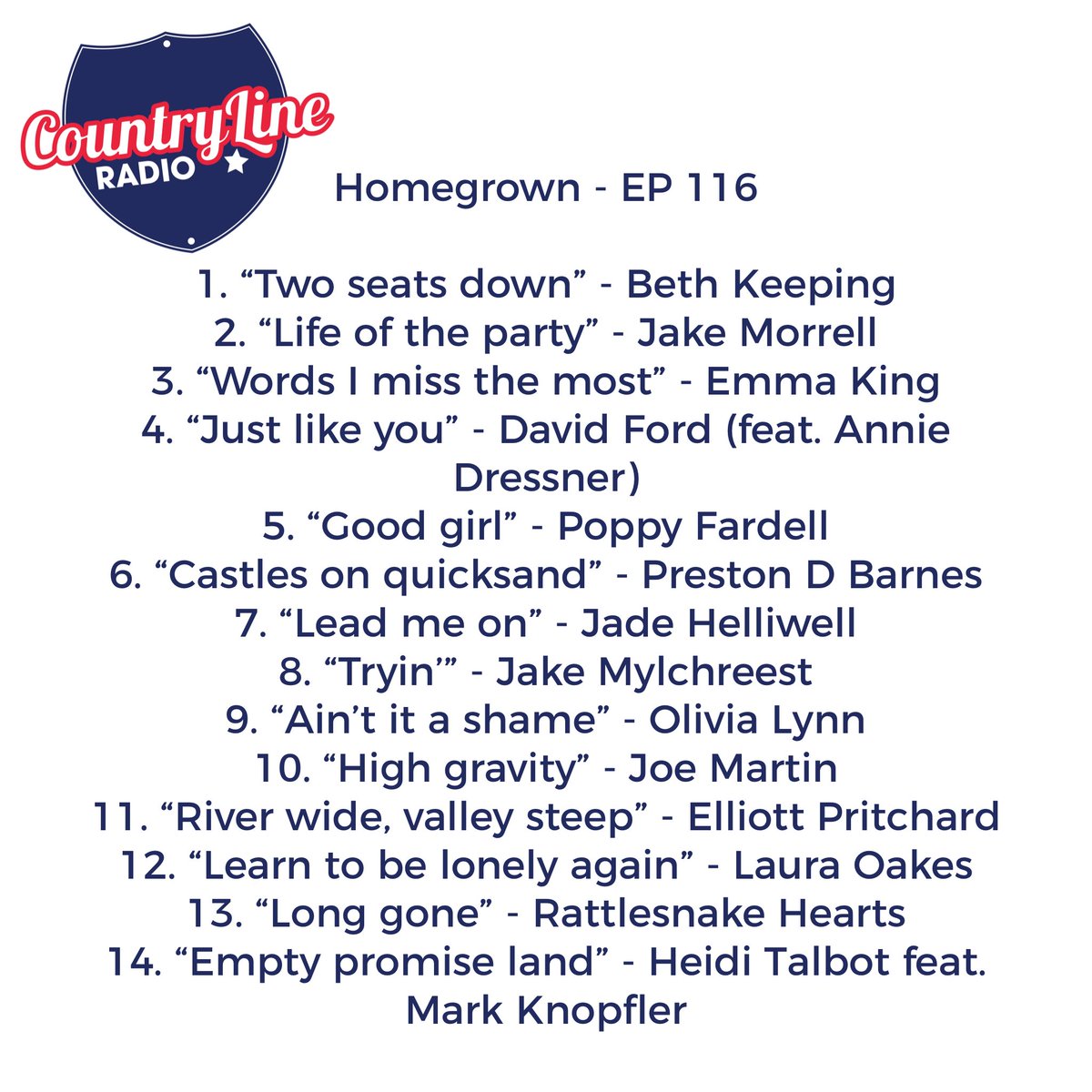 Tomorrow night is #homegrown night! From 8pm, join @TimProtteyJones as he brings you the brand new single from @JoeMartinMusic plus music from @bethkeeping, @davidfordisdead, @lauraoakesmusic, @Thejakemorrell, @livlynnofficial, @jackmylchreest, @poppyfardell & so much more!