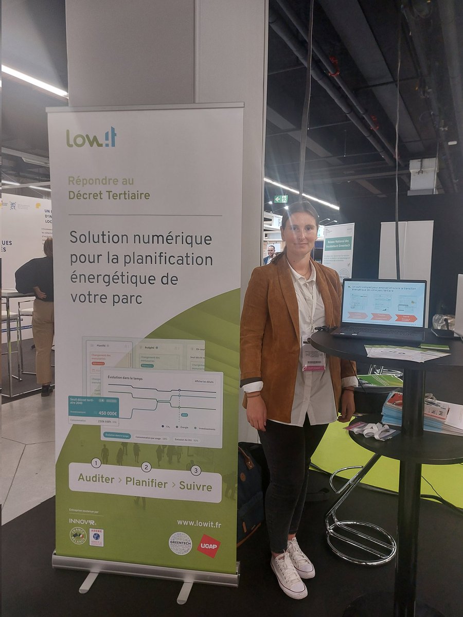 GreentechInno's tweet photo. #Innopolis 
Vous souhaitez planifier la renovation énergétique de votre parc tertiaire ? Rencontrez #Lowit sur notre stand ! 

Retrouvez aussi @GreentechInno du 18 au 20 octobre 2022 au #MeetUpGreentech : 
https://t.co/han2fZFqPc https://t.co/dDReZRszD9