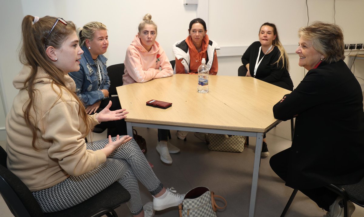 WWETBofficial's tweet photo. #WWETB staff & students of @WYouthreach welcomed EU Commissioner Eliza Ferreira yesterday to their building on O'Connell Street, Waterford to share how the Youthreach programme has helped them, and discuss their plans for the future. #PathToLearningForAll https://t.co/45Kd2jnJN9