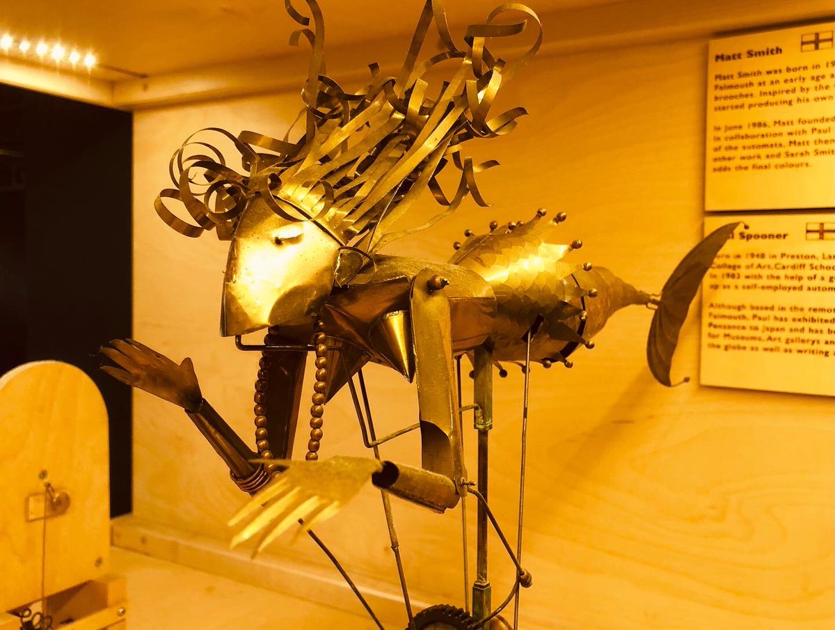 ThomasHTaylor's tweet photo. Last week I visited the fascinating and quirky @theMADmuseum in Stratford. What better place to find mechanical wonders that evoke the clockwork goings-on in #Festergrimm? In particular, a brass mermaid caught my eye and made me think of the #Mermonkey of Eerie-on-Sea. https://t.co/N2EHi5oHDp