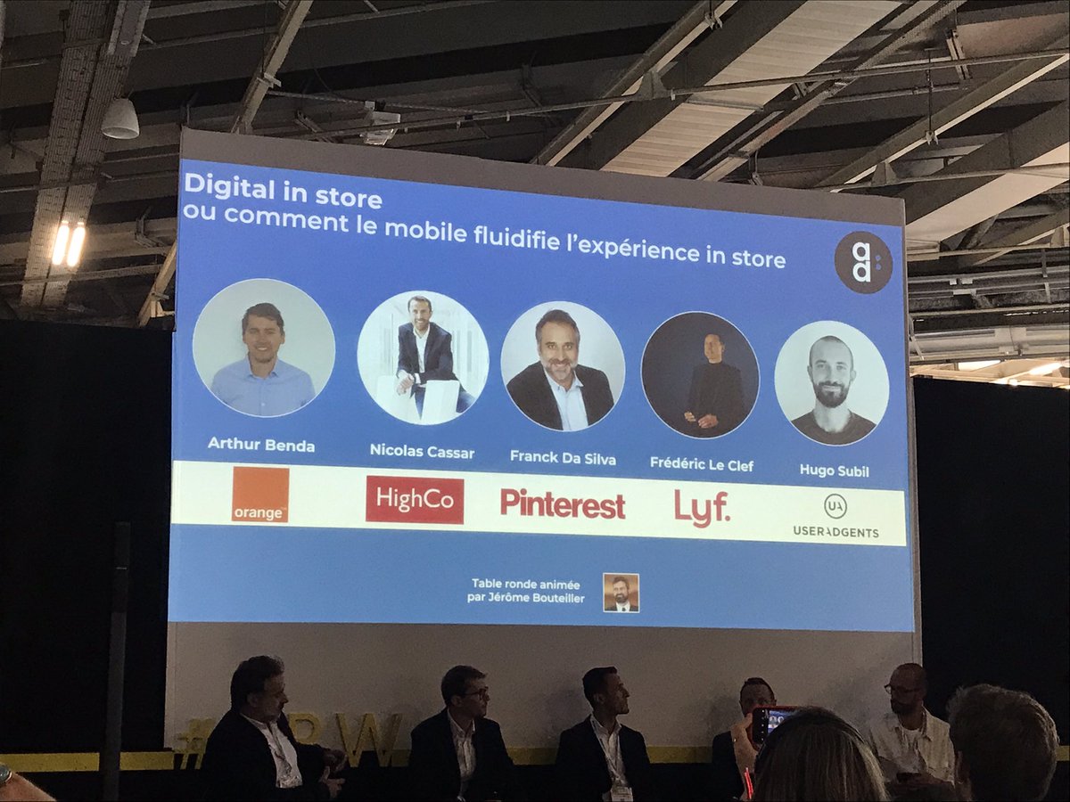 AUPCOM's tweet photo. C’est parti avec la #ParisRetailWeek 2022 avec une super table ronde autour du Digital in store ! 
En présence des incontournables  @HighCoGroup @useradgents https://t.co/QoLT1sjexQ