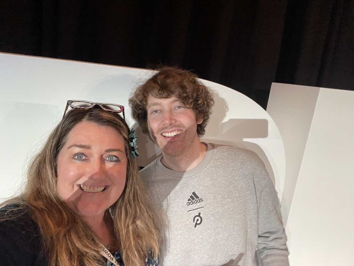 heddamaven's tweet photo. Pinching myself opening the first ever #PowerPlatform Conference keynote with @clamanna #keynoteselfie clicker handoff #MPPC22 #CommunityRocks https://t.co/Jtlj3HbV8T