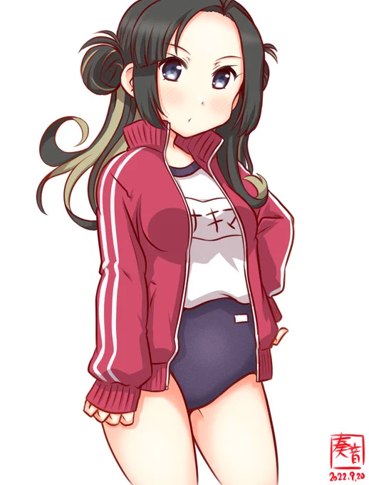 「ありがとー!いいんじゃなーい?」#艦これ版真剣お絵描き60分一本勝負_20220920#巻波 