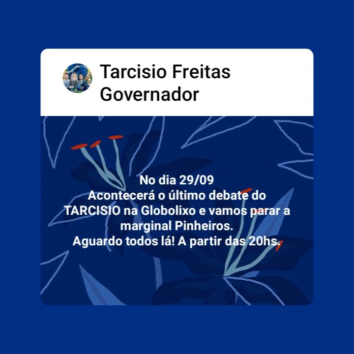 GovernadorSp's tweet photo. Vamos todos participarem!! Compartilhem!!! https://t.co/vGn323xUox