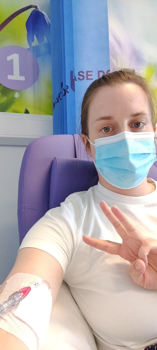 Abi_Rimmer's tweet photo. Round 3 of chemo here we go. Had a really good week "off" so trying to stay positive and power through the next two weeks of 🤢🥴🤒 #bowelcancer #nevertoo young https://t.co/0S7r58FInd