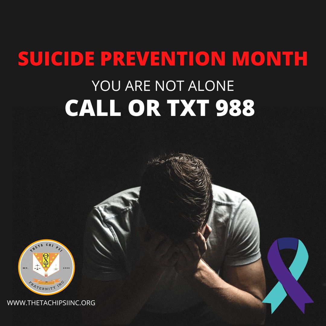 THETACHIPSIINC's tweet photo. Suicide Prevention Month! 
You are not alone!!!!!
Call or text 988! https://t.co/grZRJCxu59