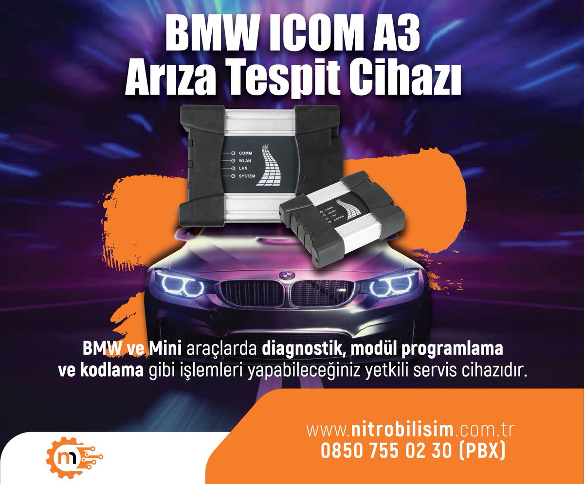 nitrobilisimtr's tweet photo. Bmw Icom A3  Arıza Tespit Cihazı
Yeni model BMW ve mini araçlar üzerinde profesyonel olarak arıza tespiti yapabilir ve tüm modül programlama işlemlerini gerçekleştirebilmenize olanak sağlar.

#nitromekatronik #bmw #ista #istadiagnostic #programming #service https://t.co/lGylf43I64